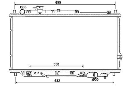 Радіатор, охолодження двигуна NRF 53033