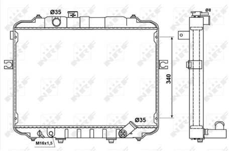 Датчик абс, передний NRF 53034