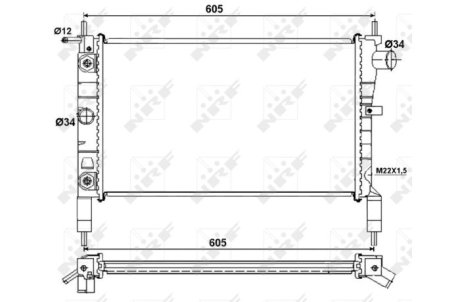 Датчик абс, передний NRF 53036