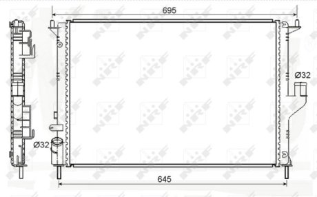 Радіатор системи охолодження NRF 53118A