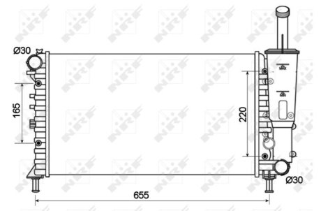 Датчик абс, передний NRF 53124