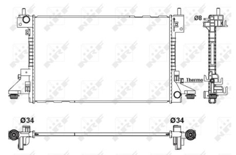 Датчик абс, передний NRF 53160