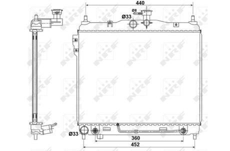 Датчик абс, передний NRF 53173