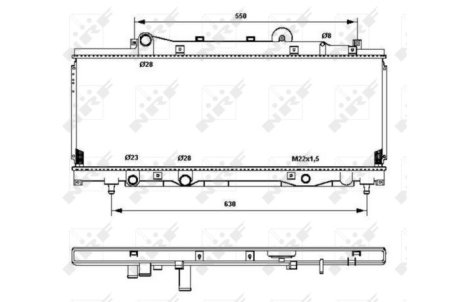 Радіатор, охолодження двигуна NRF 53202