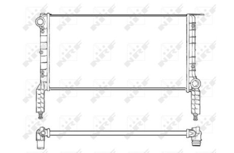 Радіатор, охолодження двигуна NRF 53232