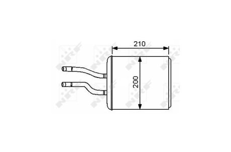 Теплообменник, отопление салона NRF 53244