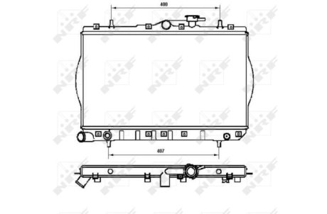 Радиатор, охлаждение двигател NRF 53262
