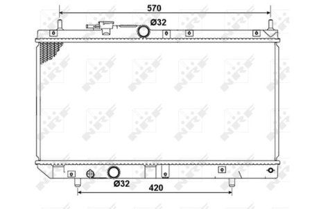 Радиатор, охлаждение двигател NRF 53277