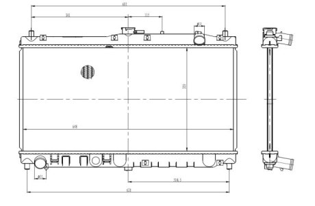 Радиатор, охлаждение двигател NRF 53317