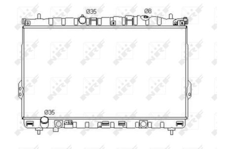 Радиатор, охлаждение двигател NRF 53353