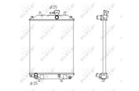 Радиатор, охлаждение двигател NRF 53413