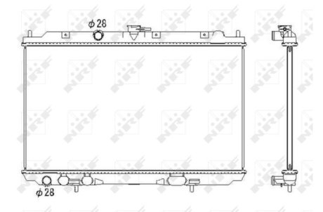 Радиатор, охлаждение двигател NRF 53435