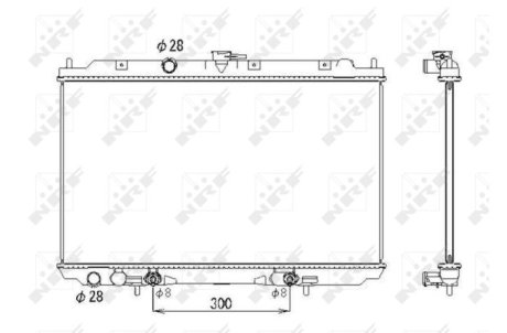 Радиатор, охлаждение двигател NRF 53436