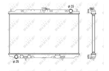 Радиатор, охлаждение двигател NRF 53438