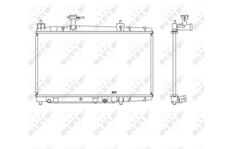 Радиатор, охлаждение двигател NRF 53448