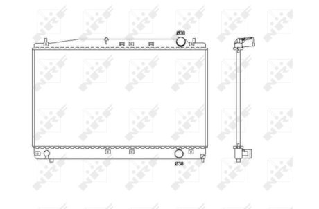 Радиатор, охлаждение двигател NRF 53466