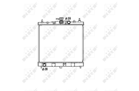Радиатор, охлаждение двигател NRF 53476