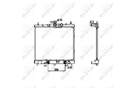 Радиатор, охлаждение двигател NRF 53477