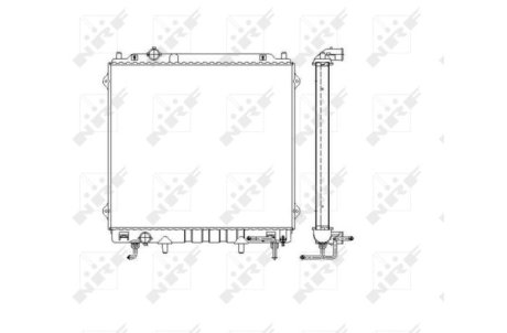 Радиатор, охлаждение двигател NRF 53479