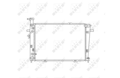 Радиатор, охлаждение двигател NRF 53496