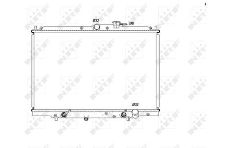 Радиатор, охлаждение двигател NRF 53515