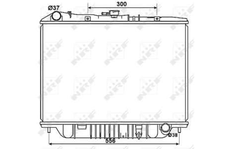 Радиатор, охлаждение двигател NRF 53517