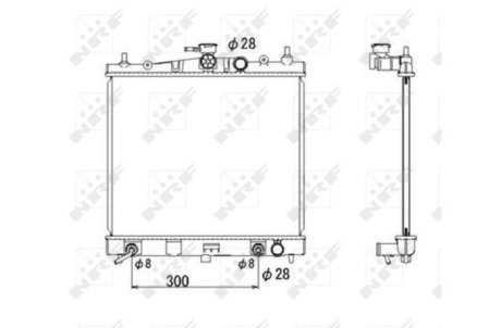 Радиатор, охлаждение двигател NRF 53535