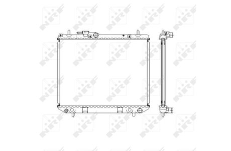 Радиатор, охлаждение двигател NRF 53536