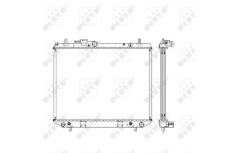 Радиатор, охлаждение двигател NRF 53537