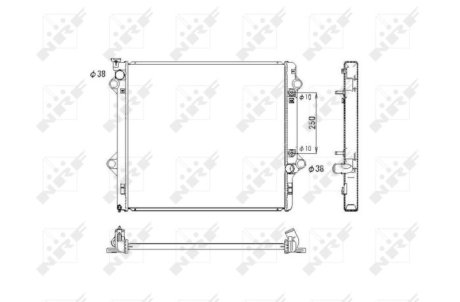 Радіатор, охолодження двигуна NRF 53575