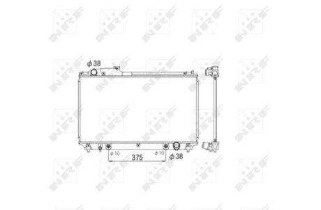 Радиатор, охлаждение двигател NRF 53584