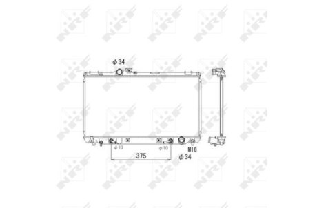 Радиатор, охлаждение двигател NRF 53586
