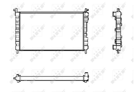 Радиатор, охлаждение двигател NRF 53600
