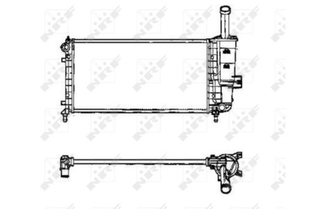 Радиатор, охлаждение двигател NRF 53605