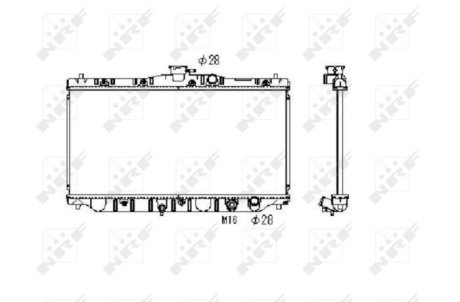 Радиатор, охлаждение двигател NRF 536711