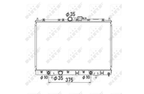 Радиатор, охлаждение двигател NRF 53686