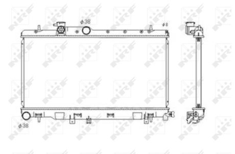 Радиатор, охлаждение двигател NRF 53697