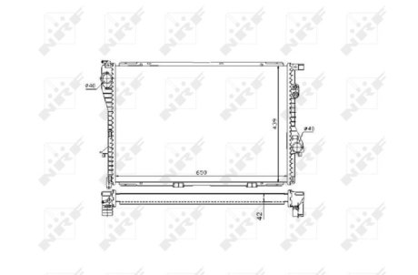 Радиатор, охлаждение двигател NRF 53721