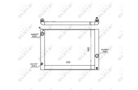 Радиатор, охлаждение двигател NRF 53724