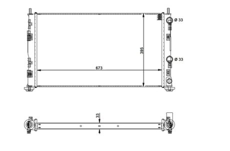 Радиатор, охлаждение двигател NRF 53733