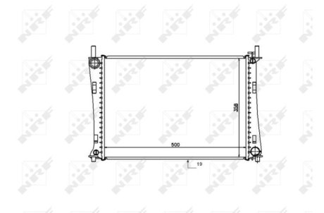 Радиатор, охлаждение двигател NRF 53740