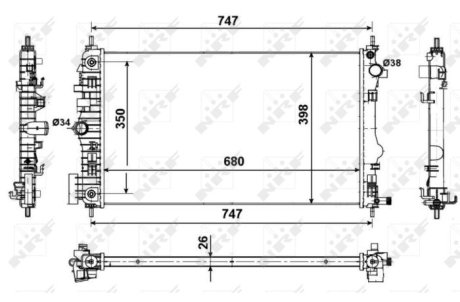 Радіатор NRF 53775