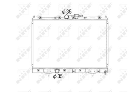Радиатор, охлаждение двигател NRF 53792