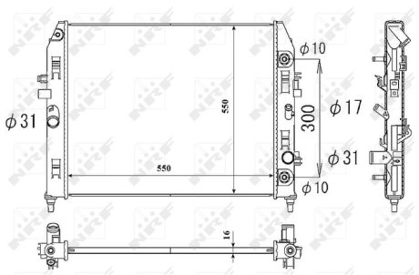 Датчик абс, передний NRF 53851