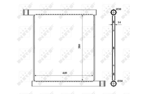 Датчик абс, передний NRF 53857