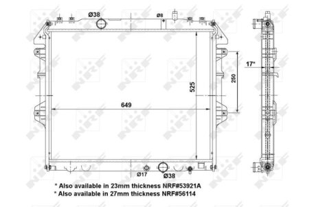 Датчик абс, передний NRF 53921