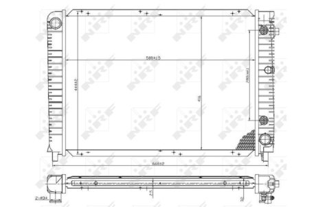 Радіатор NRF 53953 (фото 1)