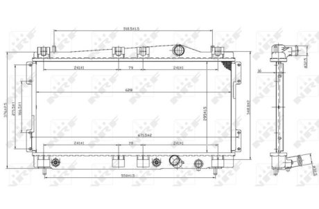 Датчик абс, передний NRF 53955