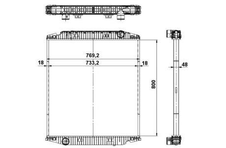 Датчик абс, передний NRF 539567