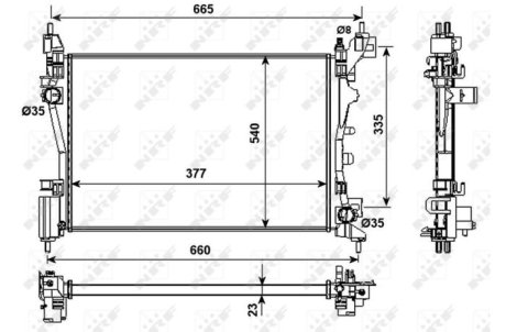 Радіатор NRF 53981